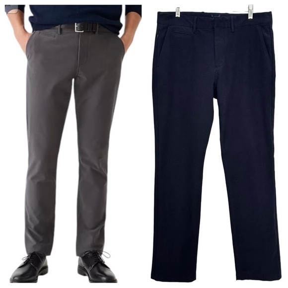 J. CREW 770 Straight-fit Midweight Tech Pant in Navy Blue Size 32 x 30 - Picture 1 of 12